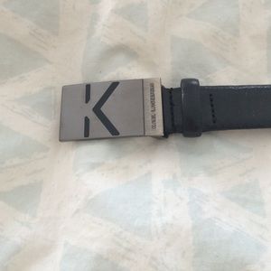 COPY - Authentic Karl Lagerfeld black leather belt